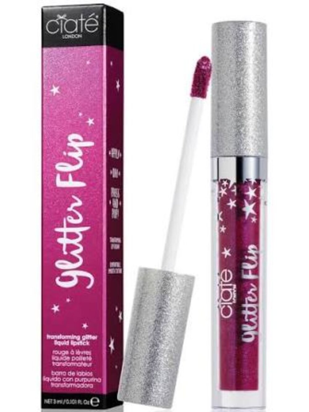 NEW Ciate London Glitter Flip lipstick in Surreal